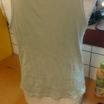 Garment before breaking down - back