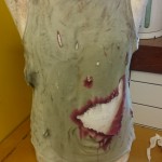 Broken down garment - front