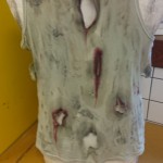 Broken down garment - back
