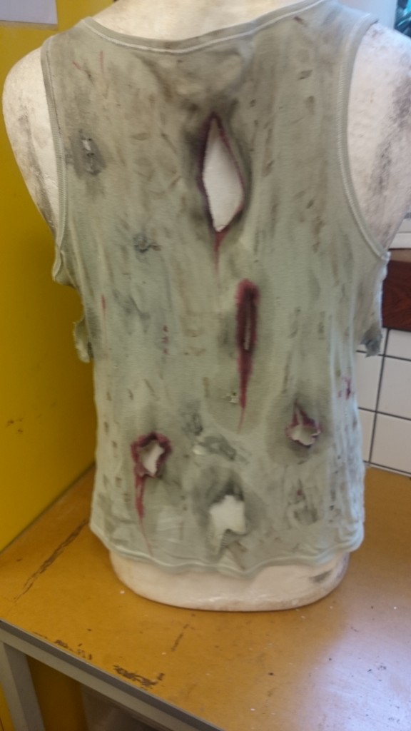 Broken down garment - back