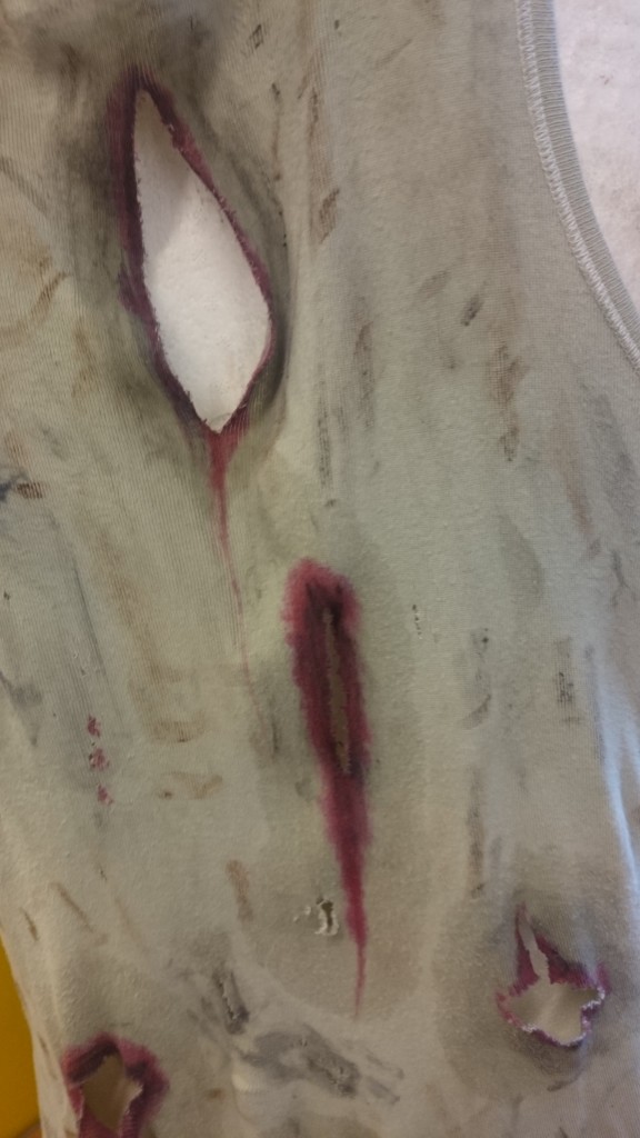 Broken down garment