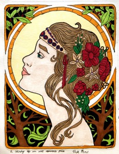 Art Nouveau lady