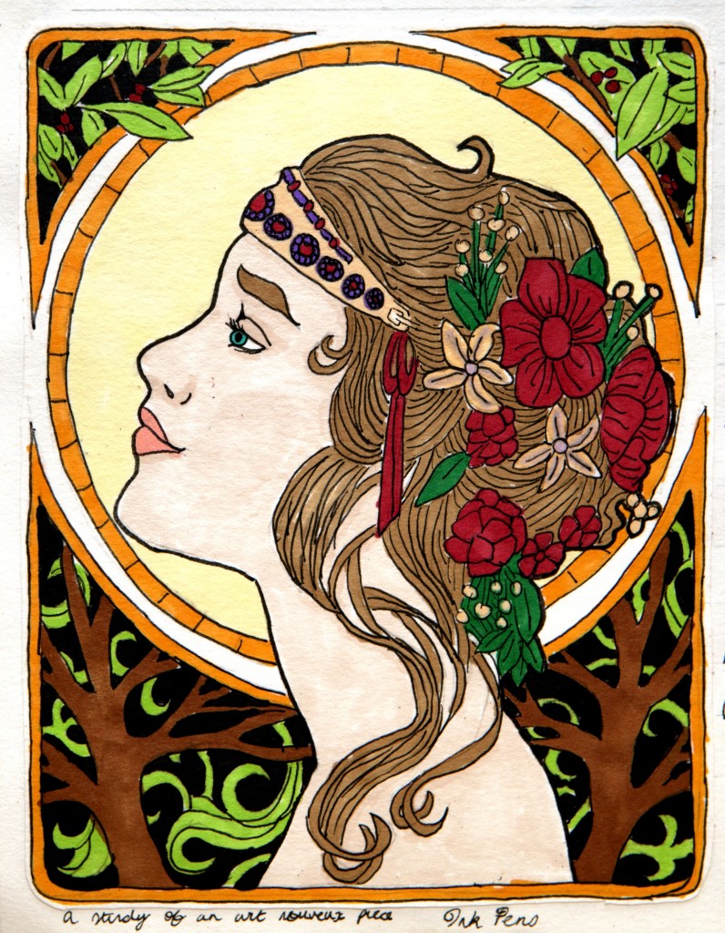 Art Nouveau lady